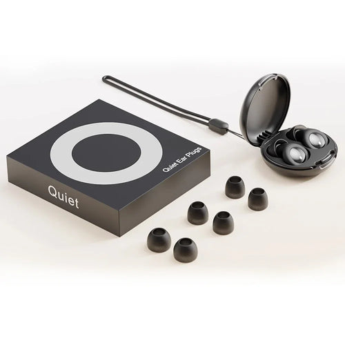 Bouchons d'oreille anti-bruit Essence Confort, réutilisables, doux et confortables pour la protection auditive.