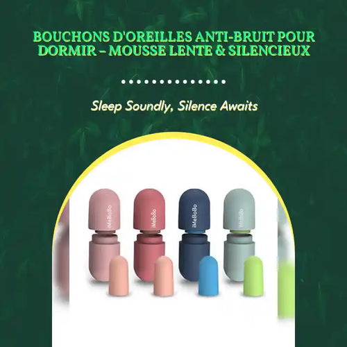 Bouchons d'Oreilles Anti-Bruit pour Dormir &ndash; Mousse Lente &amp; Silencieux by@Outfy